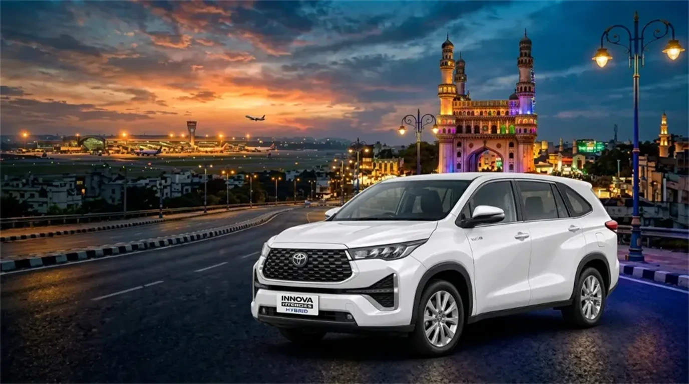 Travelia Tours white Toyota Innova Hycross